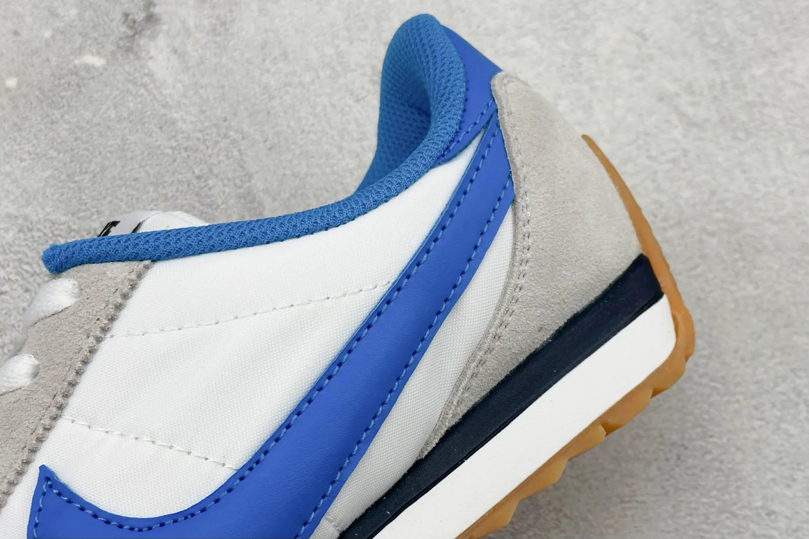 Nike  Cortez Leather White Blue Replica Shoe – Premium Rep Shoes MoistureWicking 1519