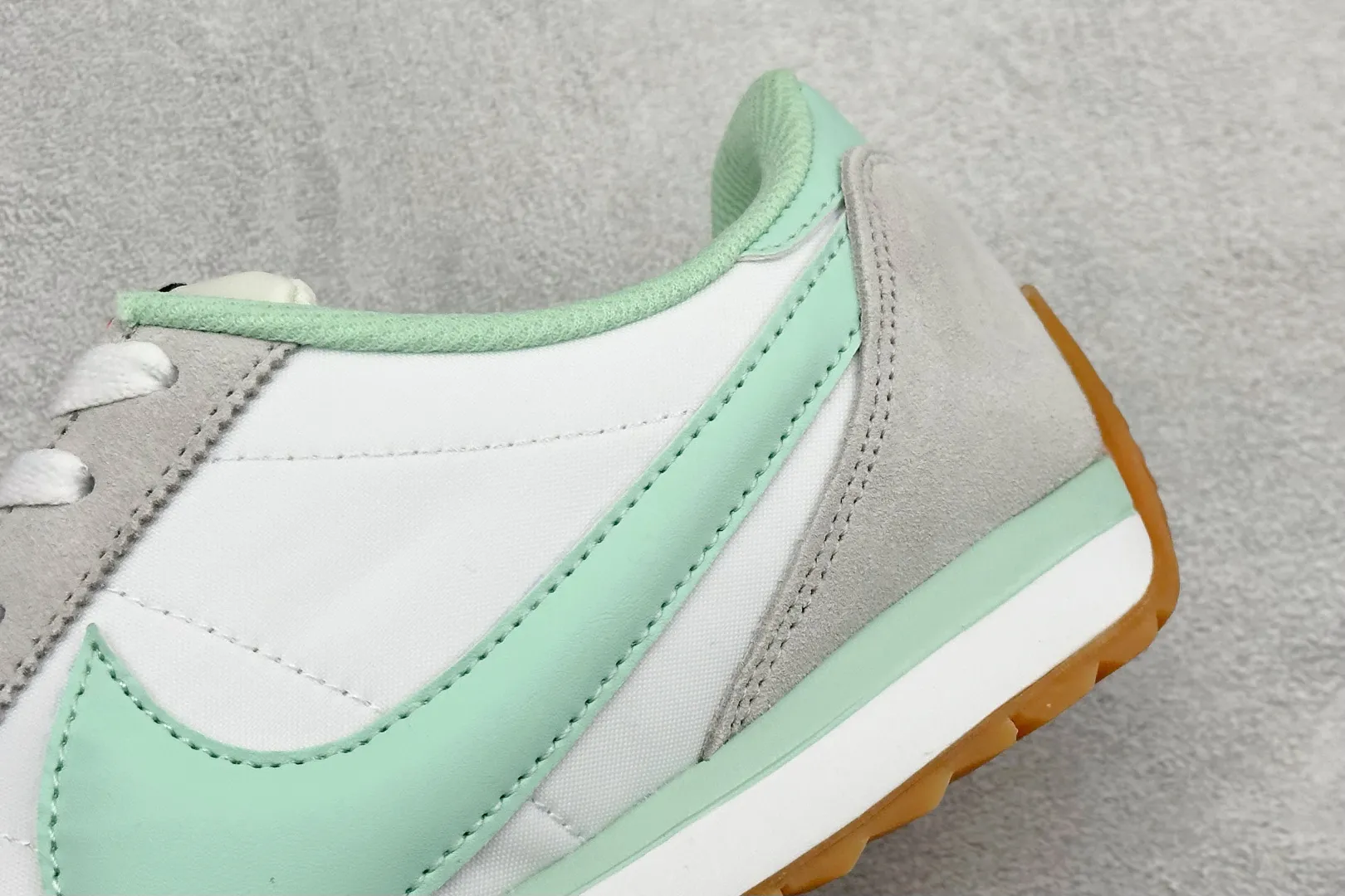 Stylish Nike  Cortez Leather White Green Rep Shoes Replica 1517