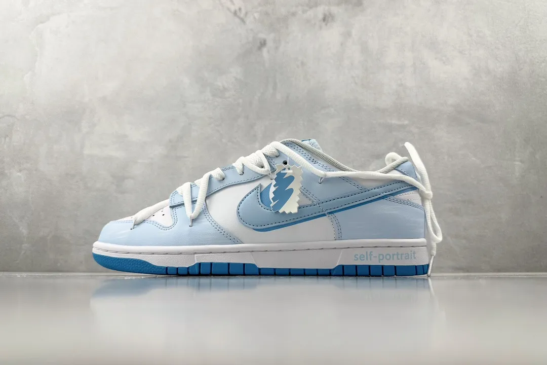Trendy Nike Dunk Low Bigniu Blue White Rep Shoes – Replica Nikes 1560
