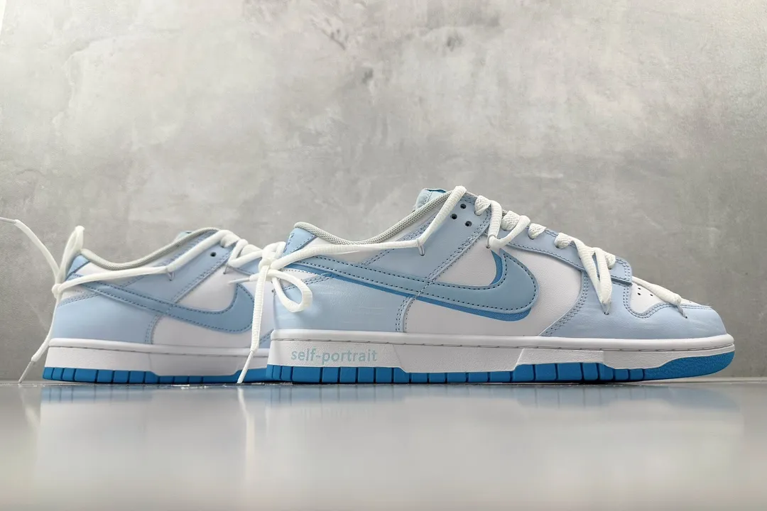 Trendy Nike Dunk Low Bigniu Blue White Rep Shoes – Replica Nikes 1560