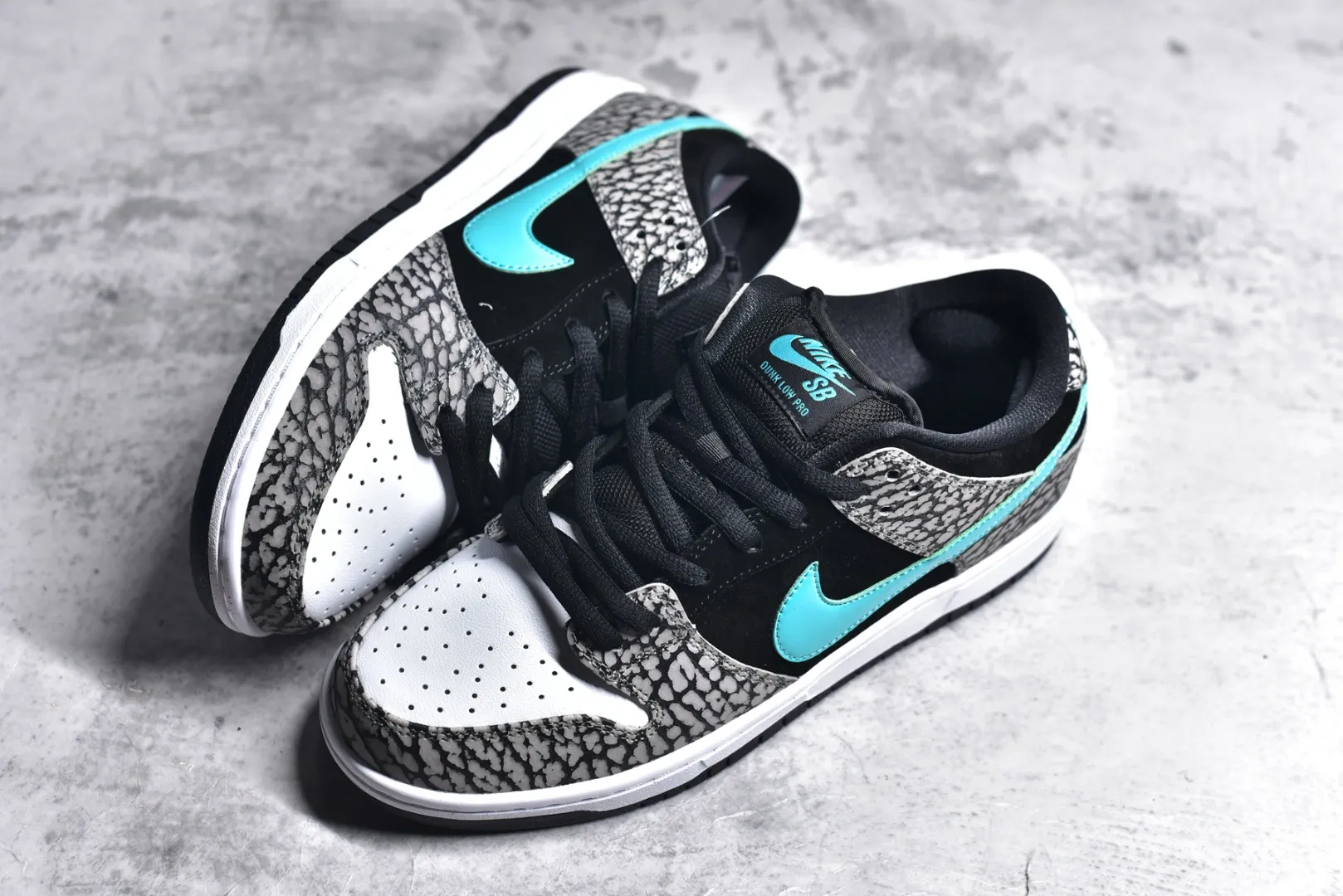 Nike Dunk Low Black Crackle Print Rep Shoes – Replica Nikes HighQuality 1590