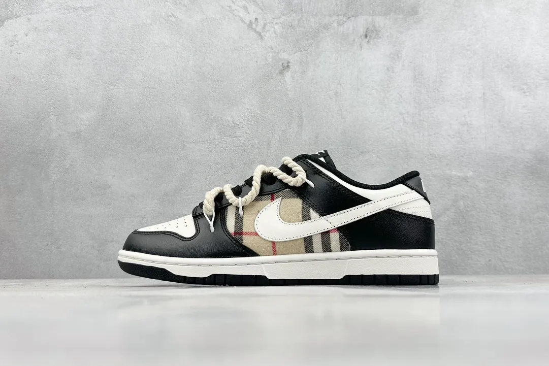 Nike Dunk Low Fire Scotland Plaid Black White – Replica Nikes & Fake Nike Shoes Cozy 1601