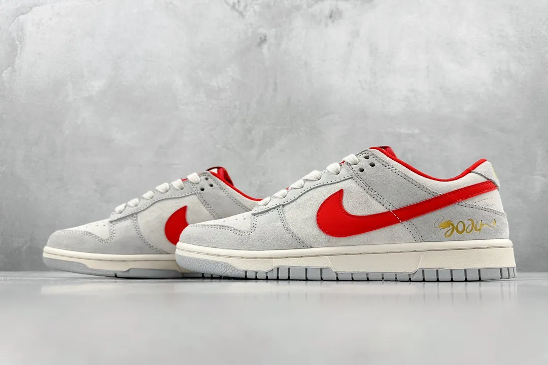 Packable Nike Dunk Low Gold Dragon Beige Red Low – Replica Nikes & Rep Shoes Collection 1584