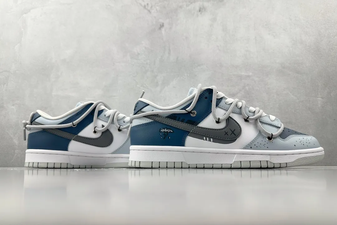 NewStyle Nike Dunk Low Neutral Grey Blue White – Replica Nikes & Rep Shoes Collection 1553