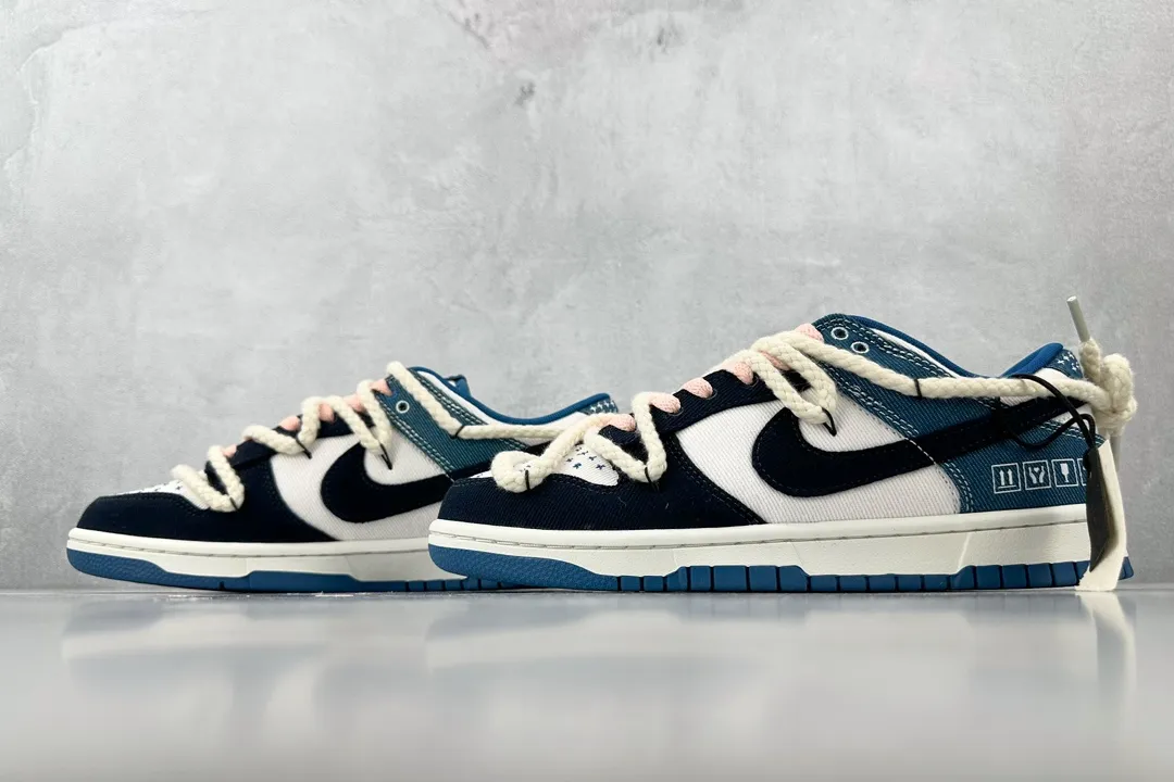Chic Nike Dunk Low Obsidian Blue Custom Rep Shoes – Replica Nikes 1537
