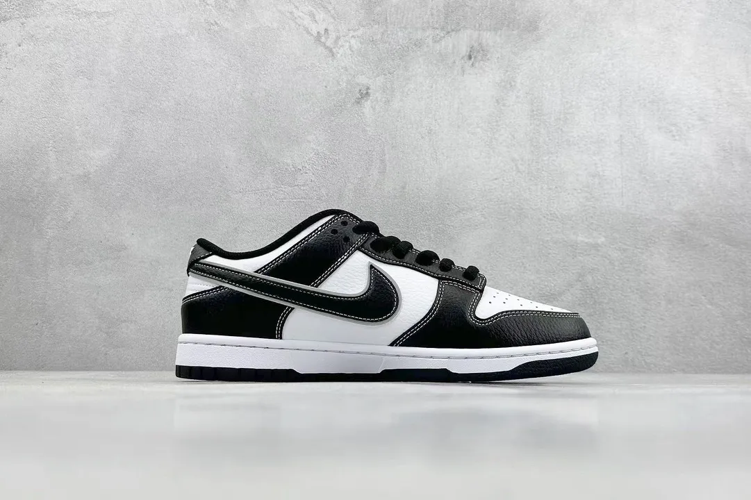 Seasonal Nike Dunk Low Panda RM2308 Black White Replica Shoes 1555