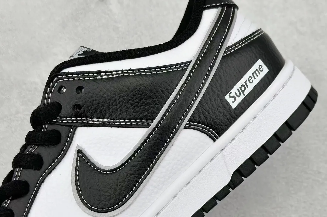 Seasonal Nike Dunk Low Panda RM2308 Black White Replica Shoes 1555