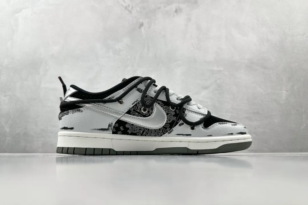 Nike Dunk Low Poker Cards Black Grey Silver – Replica Nikes & Rep Shoes Breathable 1547