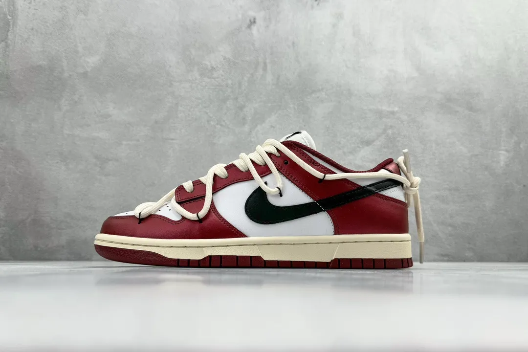Nike Dunk Low Red Vineyard White Burgundy –  Replica Nikes & Rep Shoes Collection Trendsetting 1549