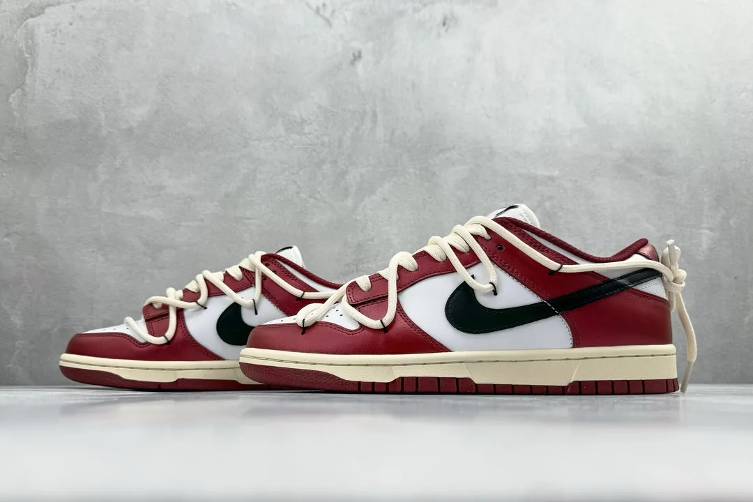 Nike Dunk Low Red Vineyard White Burgundy –  Replica Nikes & Rep Shoes Collection Trendsetting 1549