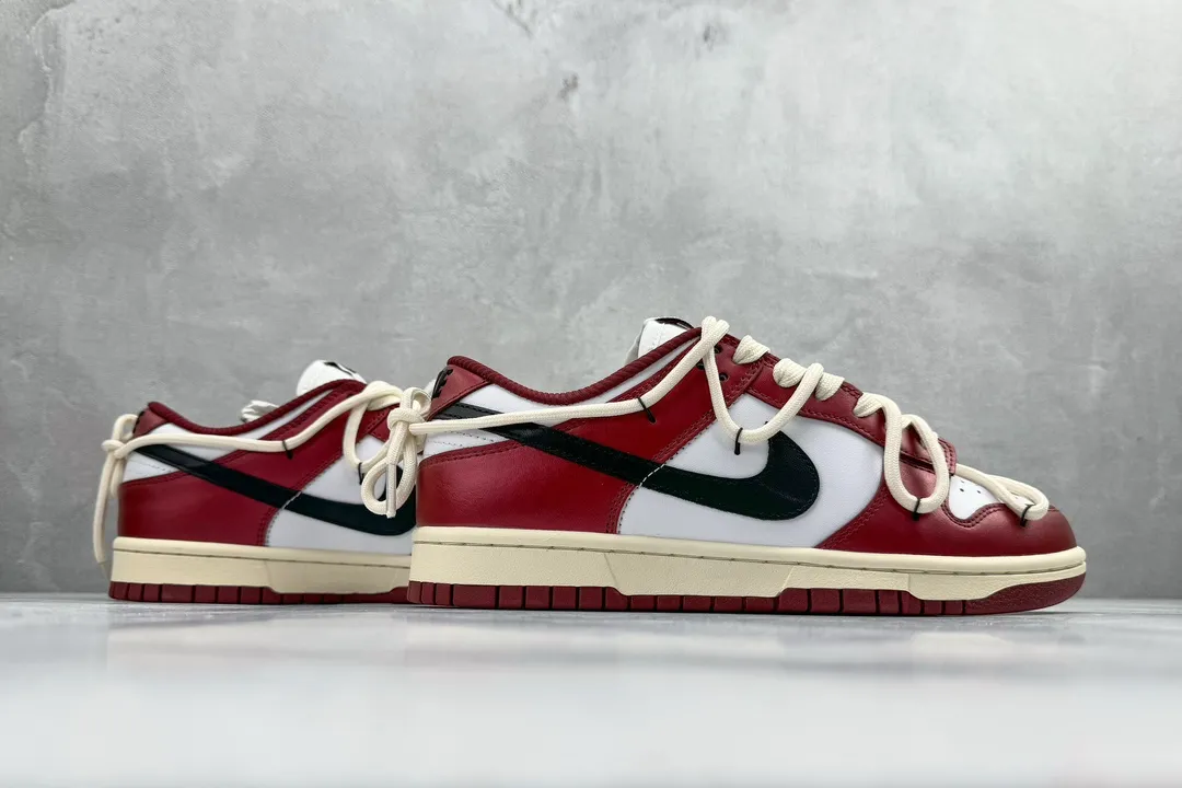 Nike Dunk Low Red Vineyard White Burgundy –  Replica Nikes & Rep Shoes Collection Trendsetting 1549