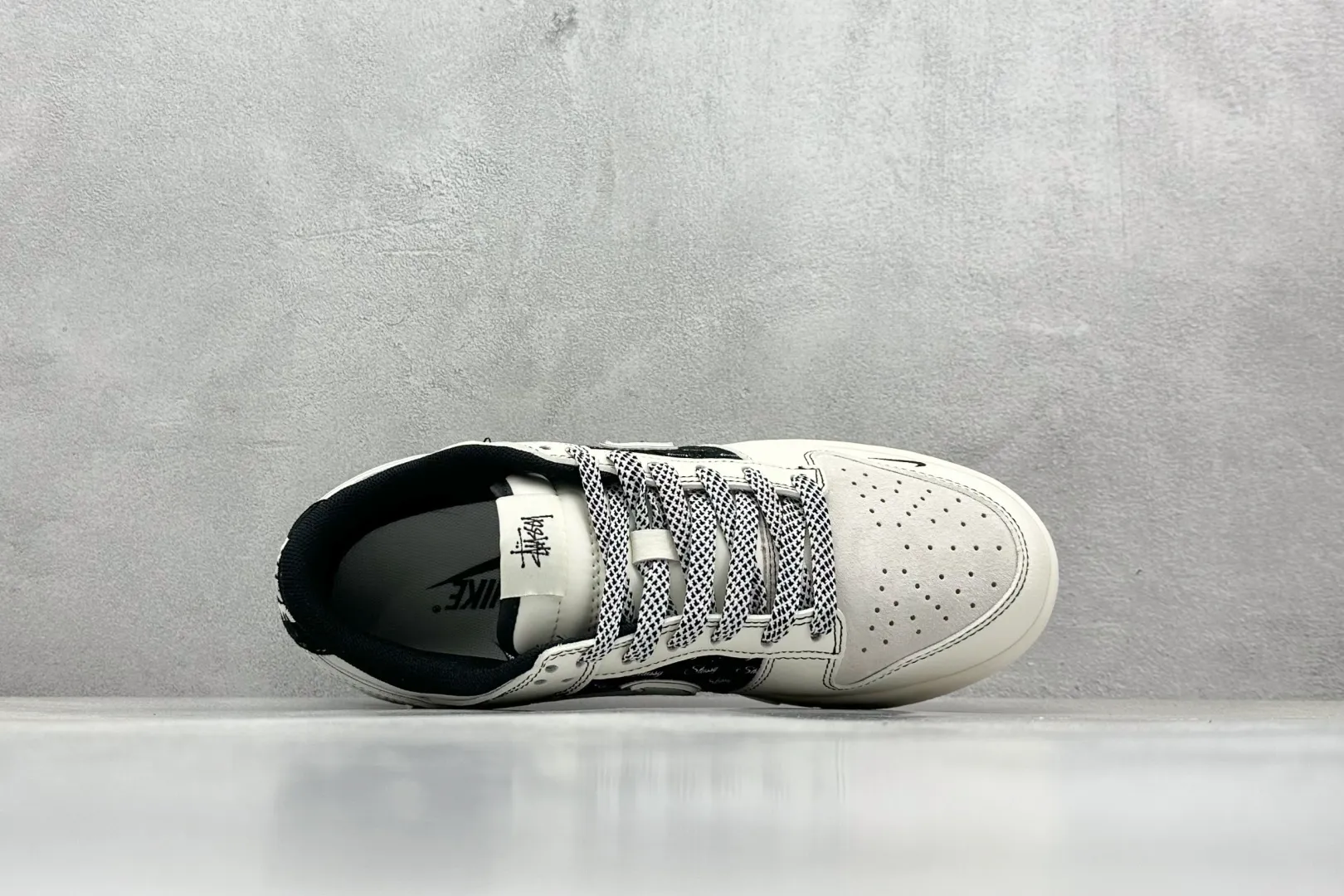 Breathable Nike Dunk Low Retro Stussy Black White – Replica Nikes & Rep Shoes Collection 1631