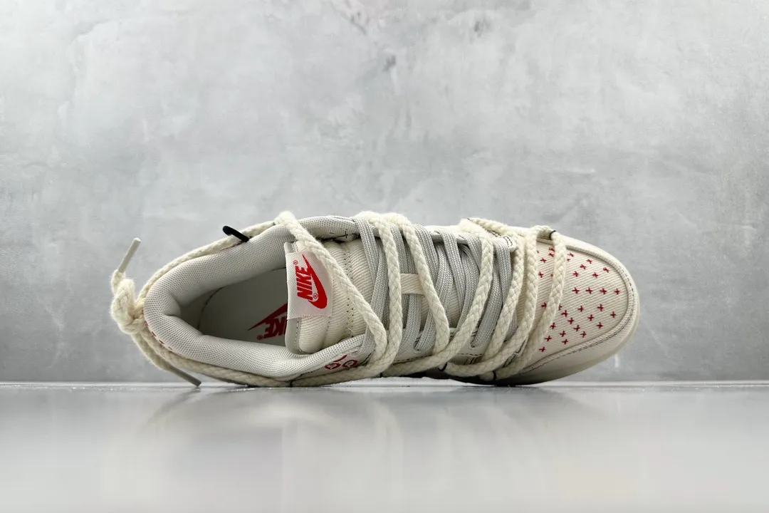 Nike Dunk Low Sashiko Grey Burgundy White –  Replica Nikes & Rep Shoes Collection Trendy 1548