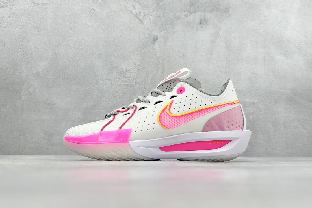 FastDry Nike G.T. Cut 3 EP Basketball Shoes – White Pink, Performance Style with  Replica Nike Design and Rep Shoes Quality 1497