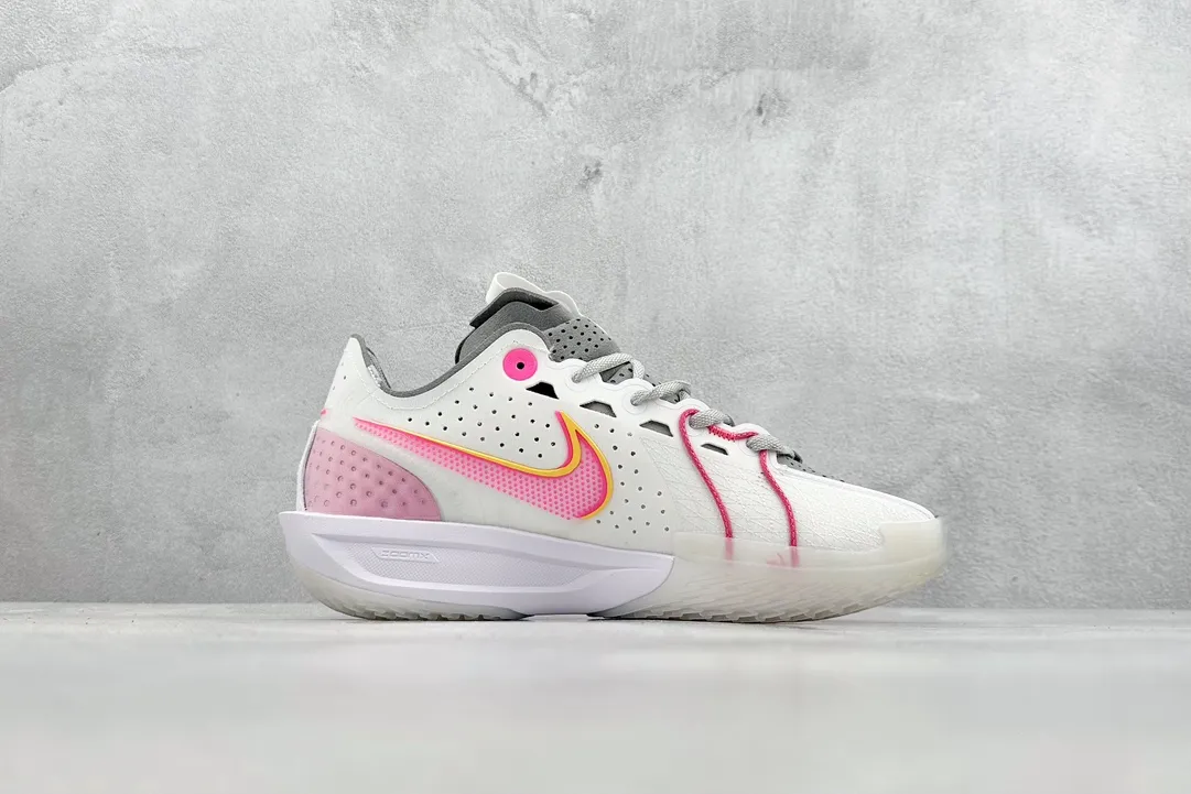 FastDry Nike G.T. Cut 3 EP Basketball Shoes – White Pink, Performance Style with  Replica Nike Design and Rep Shoes Quality 1497