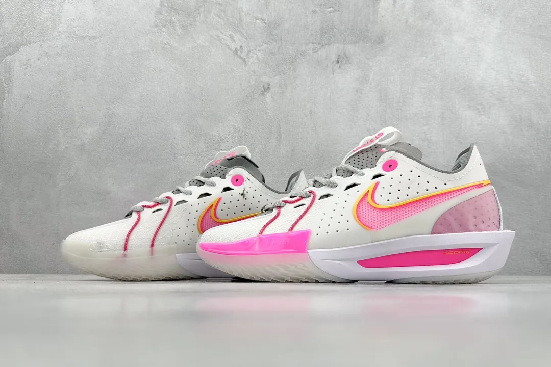 FastDry Nike G.T. Cut 3 EP Basketball Shoes – White Pink, Performance Style with  Replica Nike Design and Rep Shoes Quality 1497