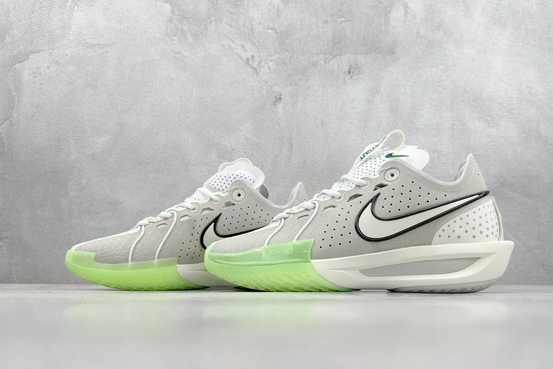 Modern Nike G.T. Cut 3 EP GT3 Basketball Shoes – White Black Green, Performance Style with Nike Replica Design and Rep Shoes Look 1492