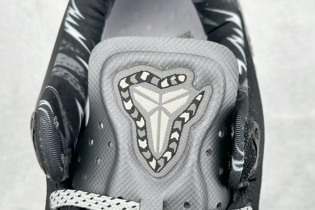 Nike Kobe 8 System – Black White –  350 R Version Rep Basketball Shoes with Premium Nike Replica Design SmoothTexture 1498