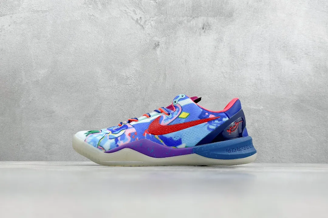 Nike Kobe 8 System – Multicolor Blue Red –  350R Version Rep Shoes & Nike Replica Reliable 1499