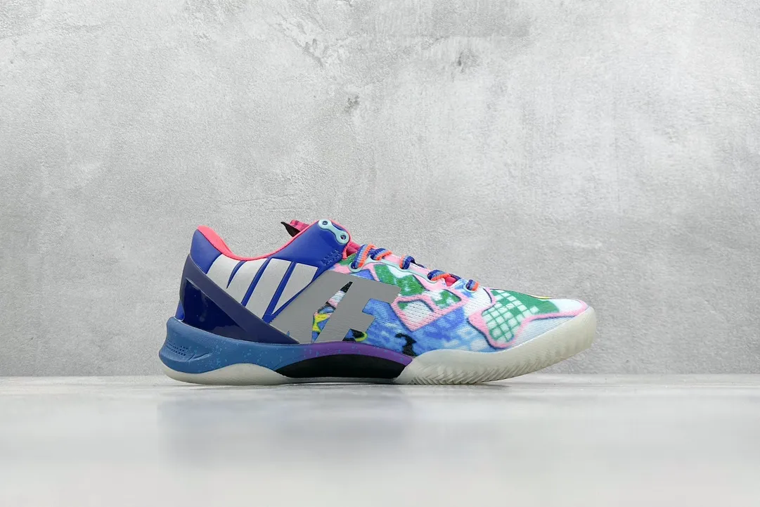 Nike Kobe 8 System – Multicolor Blue Red –  350R Version Rep Shoes & Nike Replica Reliable 1499