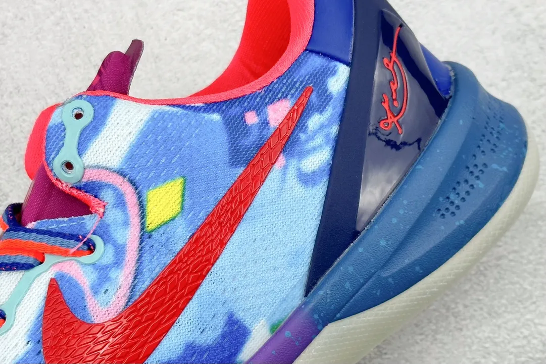 Nike Kobe 8 System – Multicolor Blue Red –  350R Version Rep Shoes & Nike Replica Reliable 1499