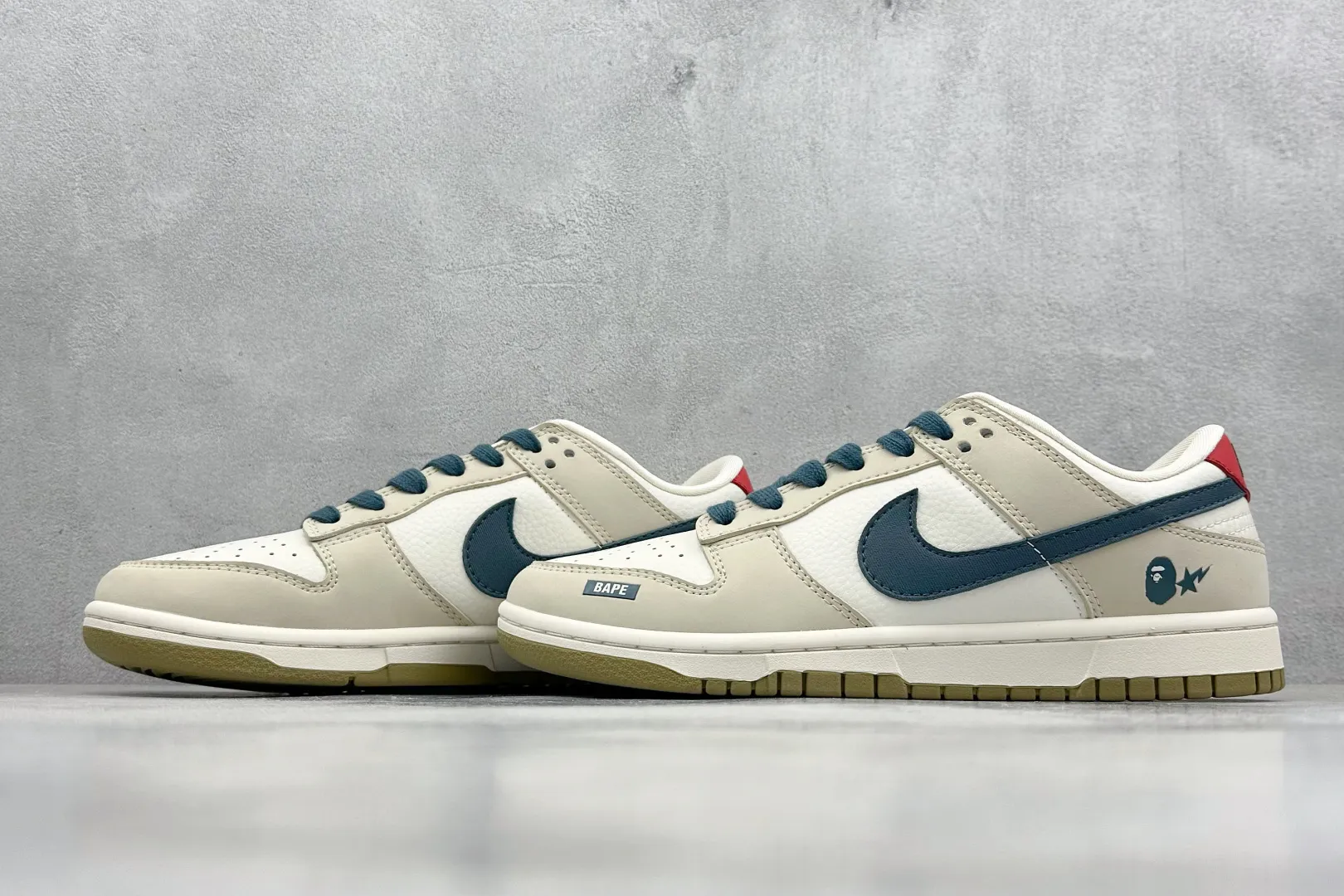 Nike SB Dunk Low Bape Beige Blue –  Rep Shoes & Replica Nikes Chic 1635