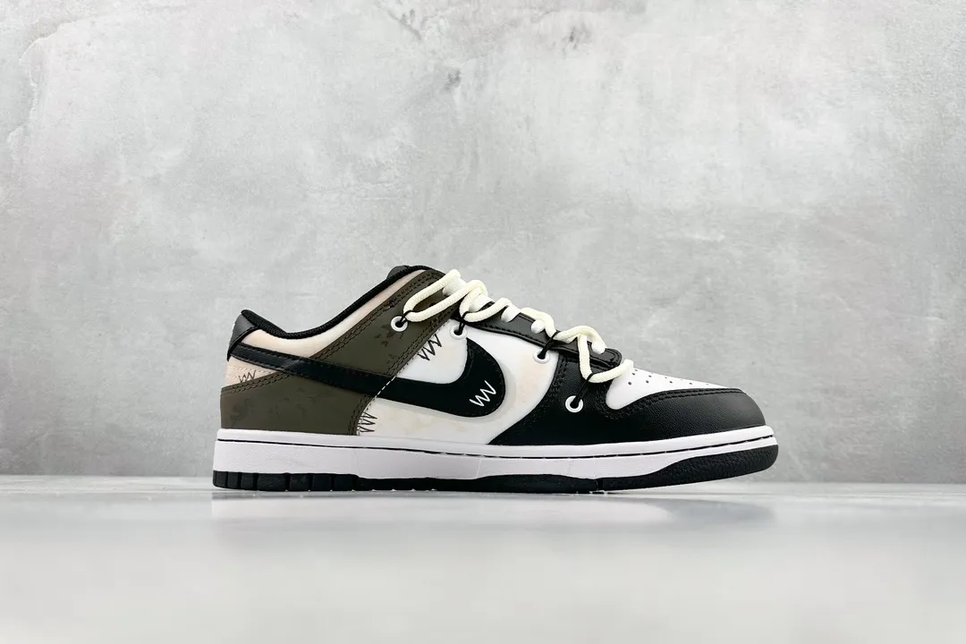 Bright Nike SB Dunk Low Bearbrick Black White Replica Nike Shoes – Rep Shoes Collection 1558
