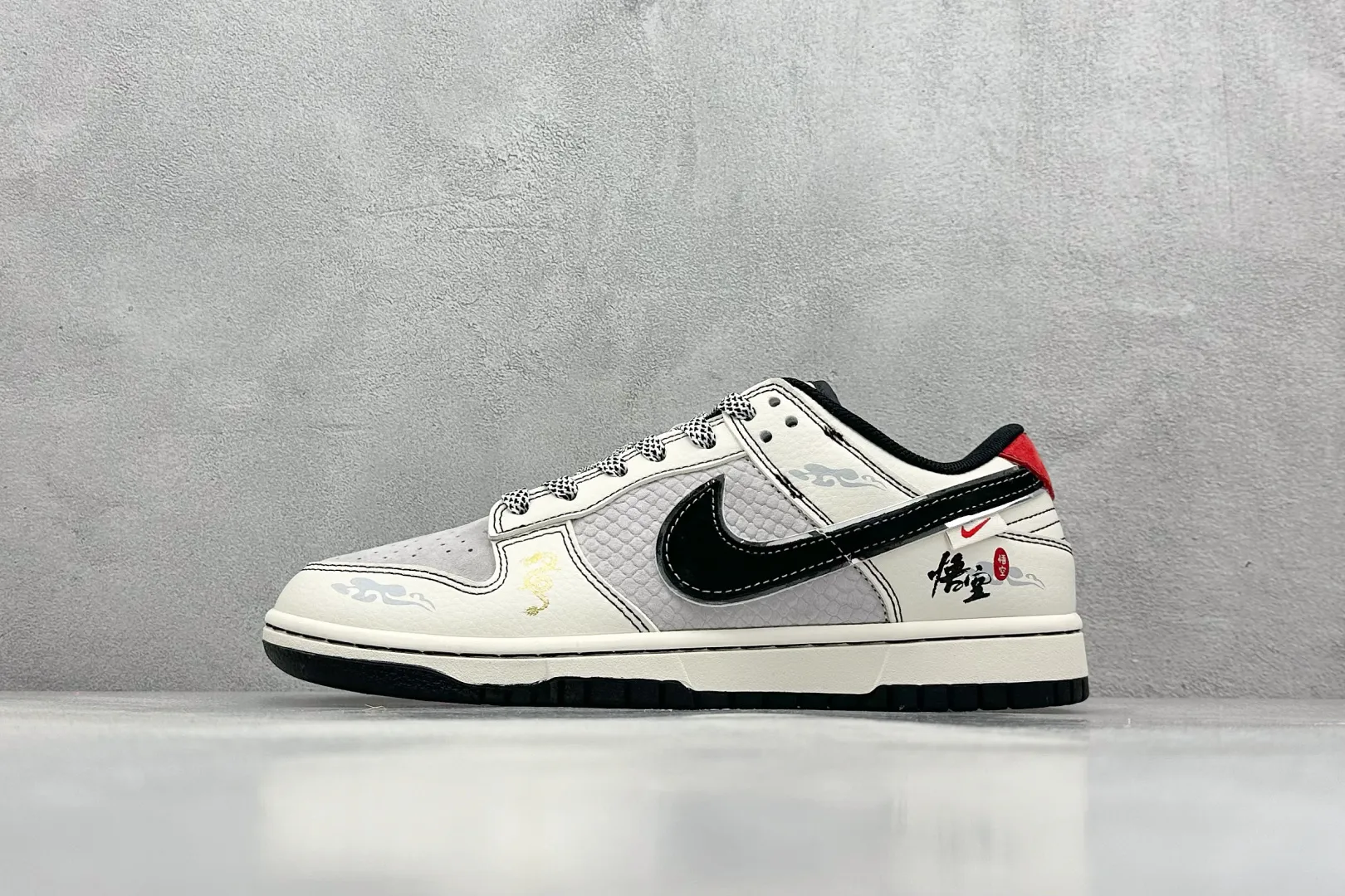 WellDesigned Nike SB Dunk Low Black Goku Light Grey Black – Replica Nikes & Rep Shoes Collection 1612