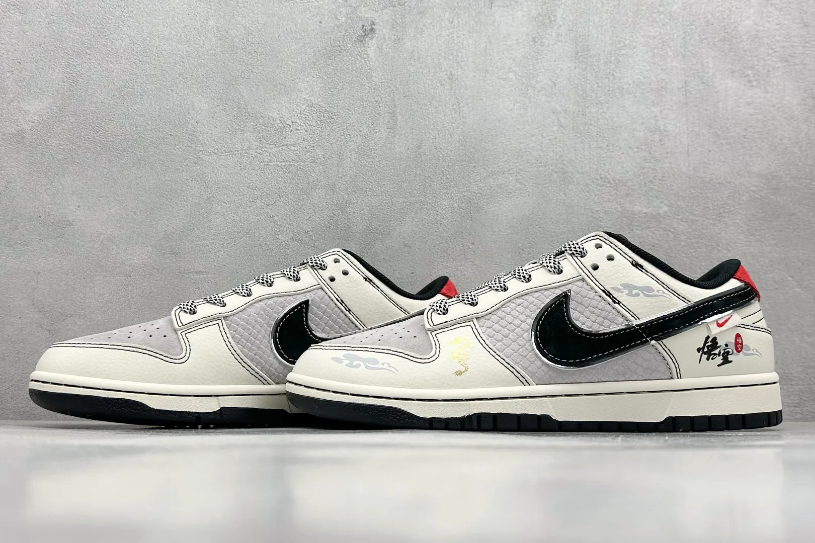WellDesigned Nike SB Dunk Low Black Goku Light Grey Black – Replica Nikes & Rep Shoes Collection 1612