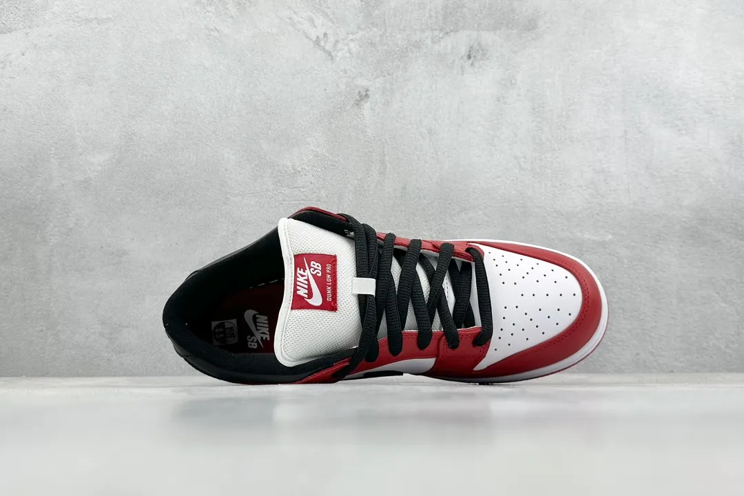 Nike SB Dunk Low Chicago Black White Red –  Replica Nikes & Rep Shoes Modern 1579