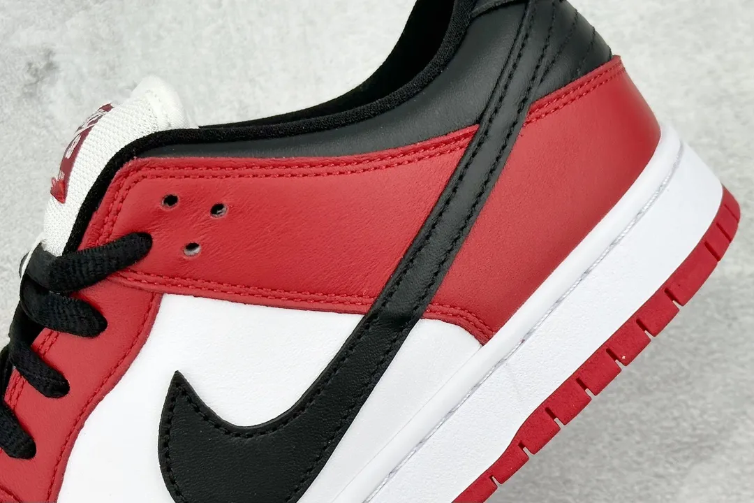 Nike SB Dunk Low Chicago Black White Red –  Replica Nikes & Rep Shoes Modern 1579