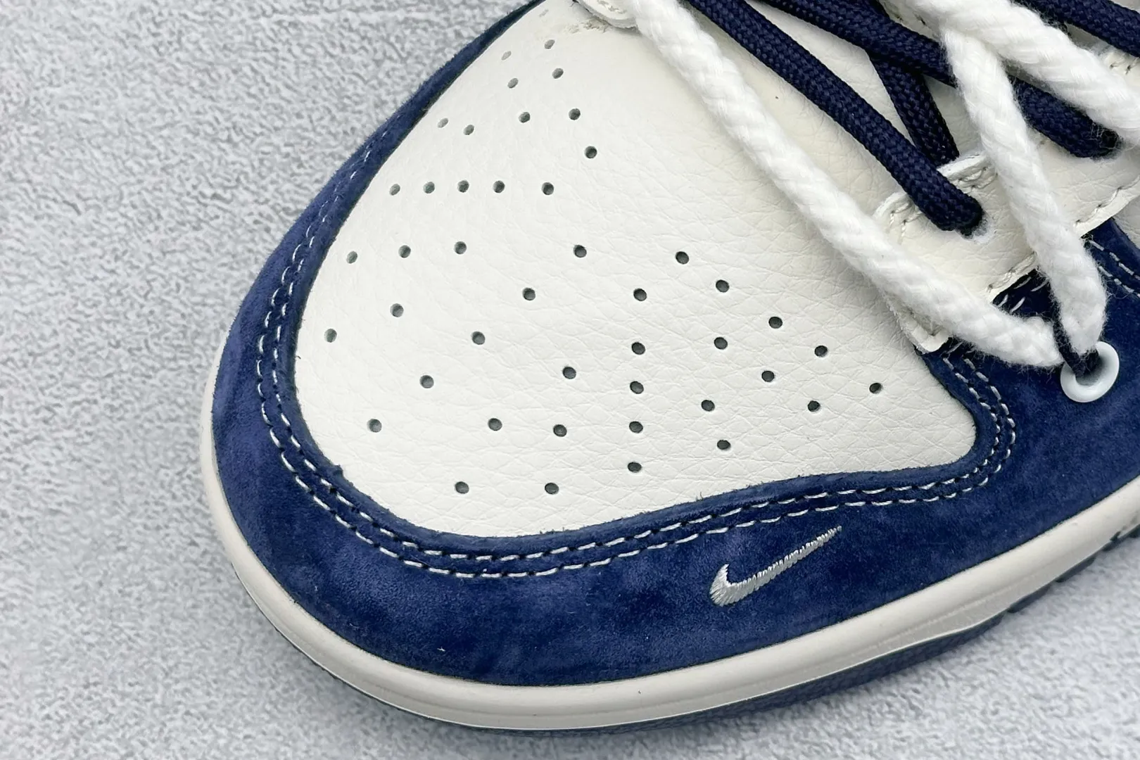 Flexible Nike SB Dunk Low Grey Blue Suede Replica Shoes – Rep Shoes Online 1645