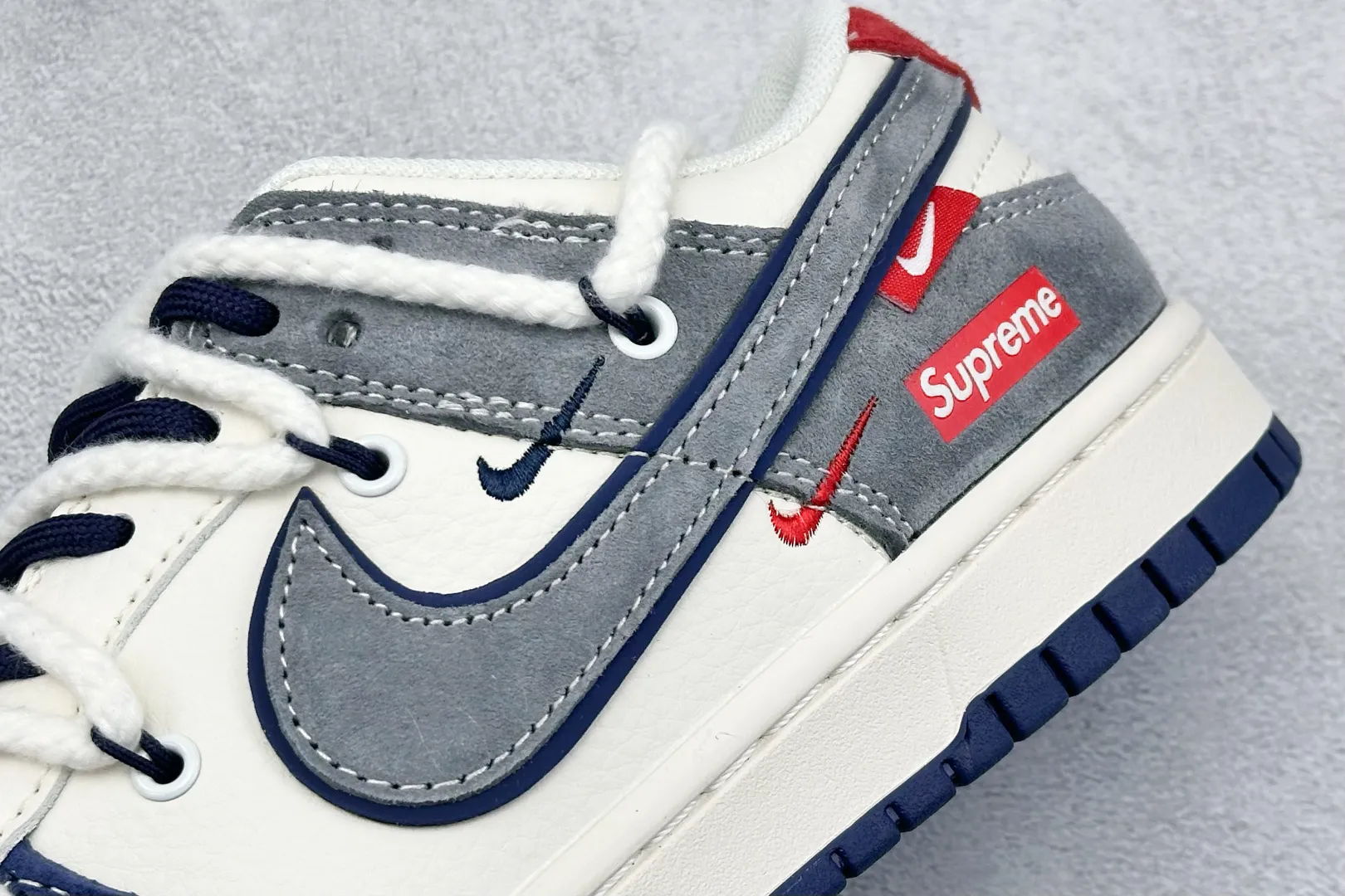 Flexible Nike SB Dunk Low Grey Blue Suede Replica Shoes – Rep Shoes Online 1645