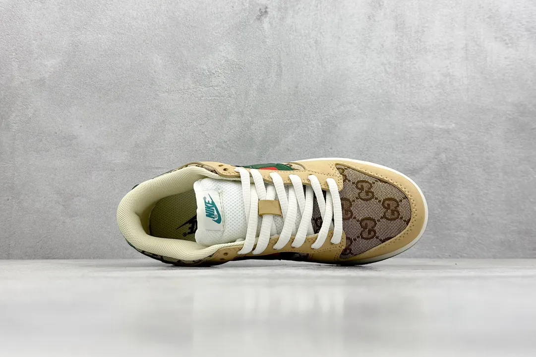 Sophisticated Nike SB Dunk Low Gucci Beige Green Low –  Replica Nikes & Rep Shoes 1540