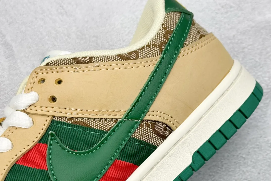 Sophisticated Nike SB Dunk Low Gucci Beige Green Low –  Replica Nikes & Rep Shoes 1540