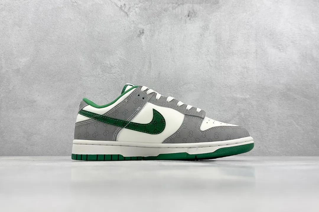 Nike SB Dunk Low Gucci Grey Green Swoosh –  Replica Nikes & Rep Shoes Collection Sophisticated 1594