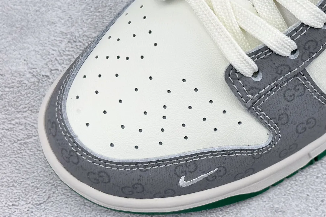 Nike SB Dunk Low Gucci Grey Green Swoosh –  Replica Nikes & Rep Shoes Collection Sophisticated 1594