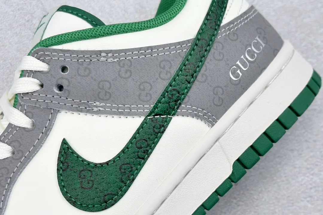 Nike SB Dunk Low Gucci Grey Green Swoosh –  Replica Nikes & Rep Shoes Collection Sophisticated 1594