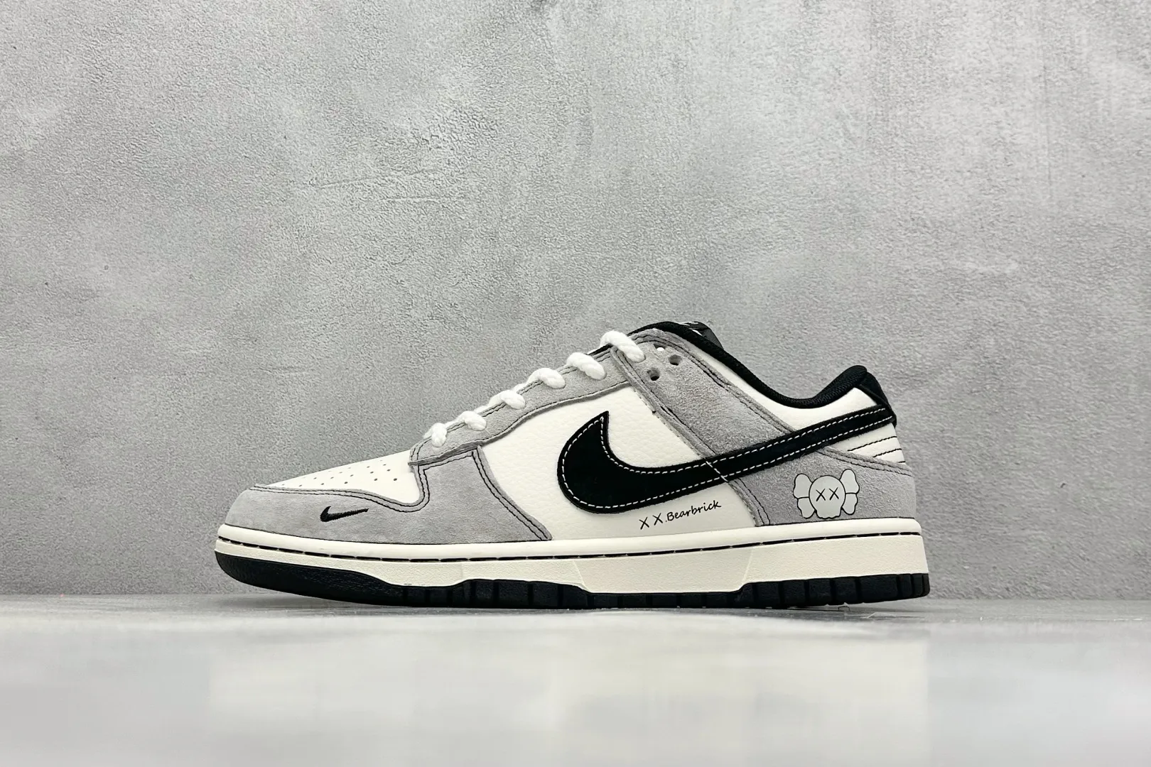 Nike SB Dunk Low KAWS Grey White Black Replica Nike Shoes ZipUp 1630