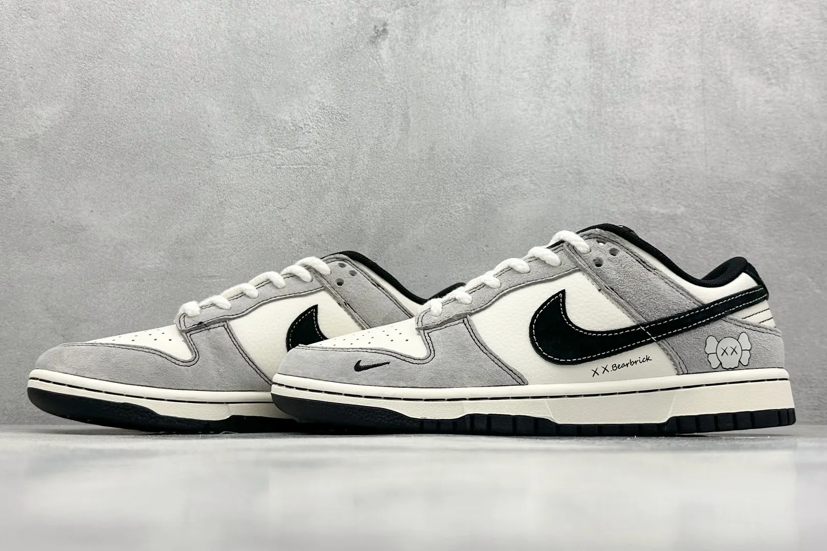 Nike SB Dunk Low KAWS Grey White Black Replica Nike Shoes ZipUp 1630