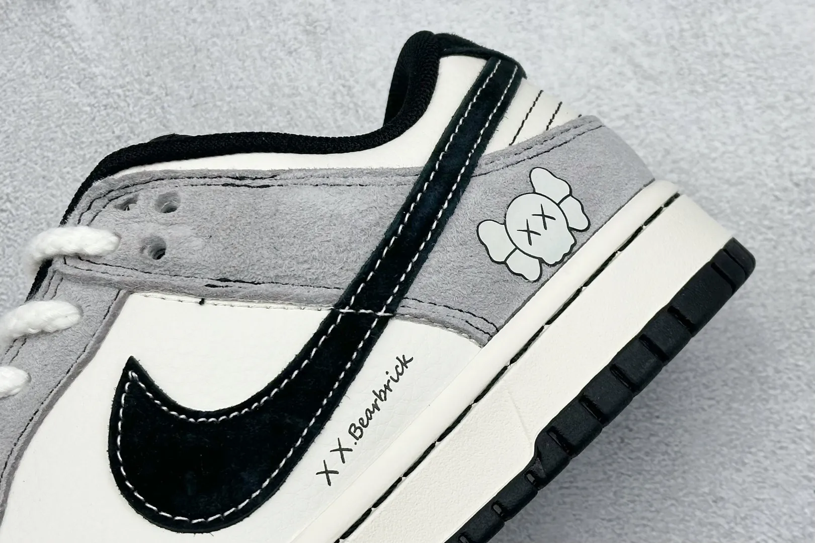 Nike SB Dunk Low KAWS Grey White Black Replica Nike Shoes ZipUp 1630