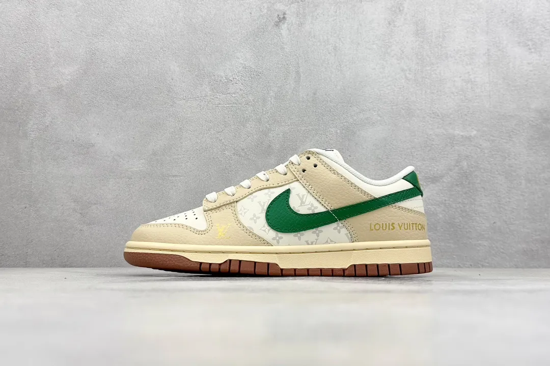 Nike SB Dunk Low LV Beige Green Low –  Replica Nikes & Rep Shoes Durable 1542