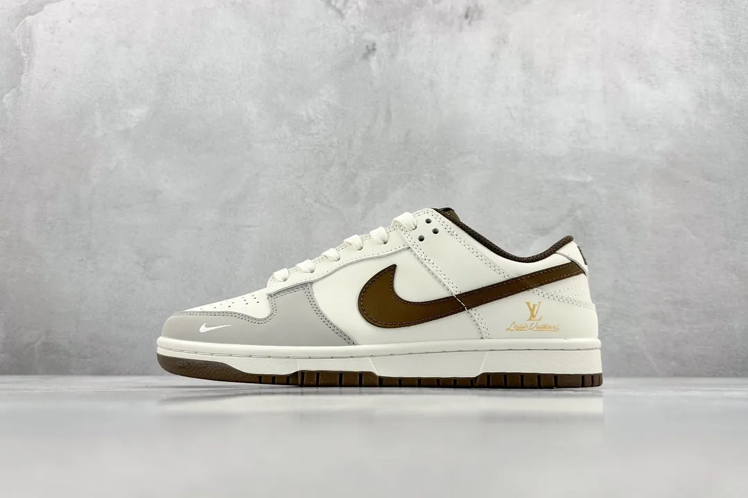 Classic Nike SB Dunk Low LV Cream Brown Replica  Shoes – Rep Shoes & Replica Nikes 1610