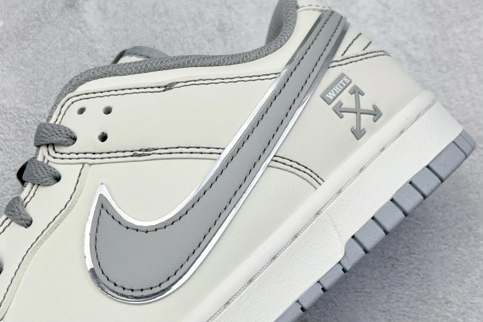 Nike SB Dunk Low Off-White Beige Grey Replica Shoes – Rep Shoes & Nike Replica Comfortable 1646