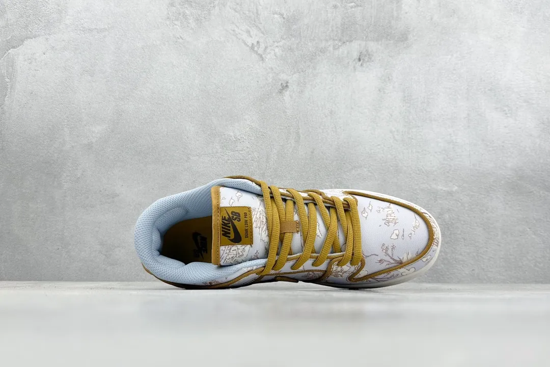 Nike SB Dunk Low  Pastoral Print White – Replica Nikes & Rep Shoes Elegant 1580