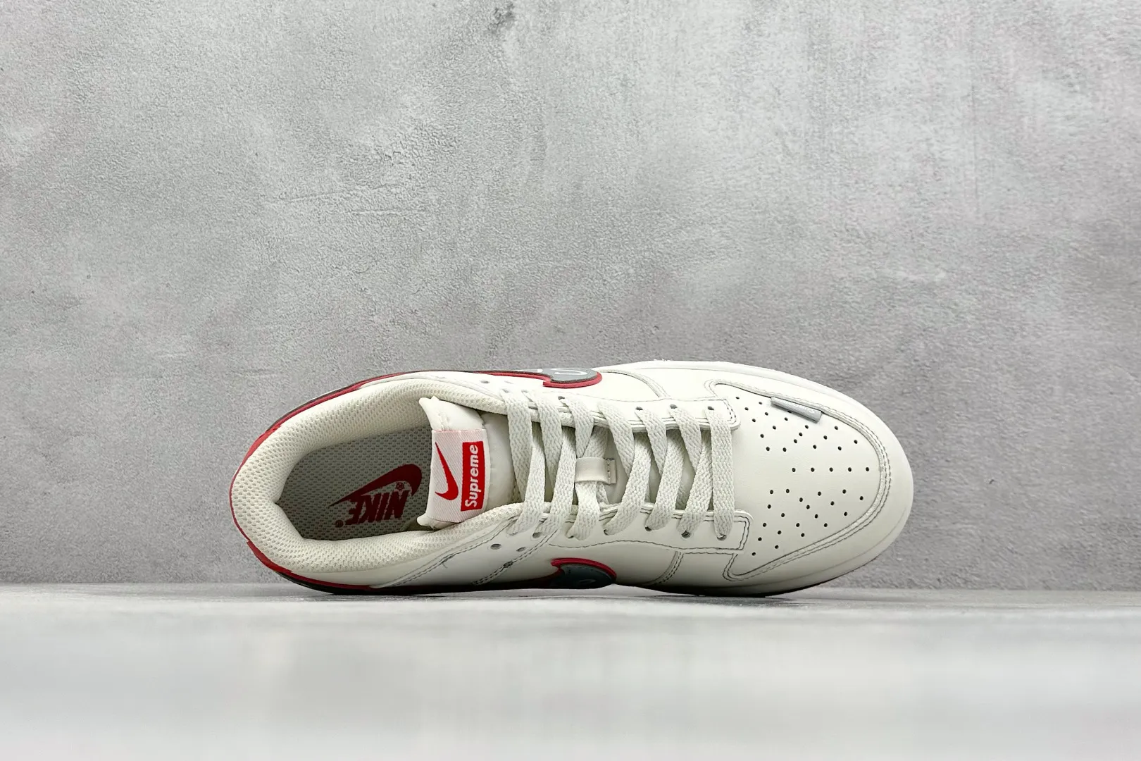 Nike SB Dunk Low SUP White Red Grey –  Rep Shoes & Replica Nikes FashionForward 1638
