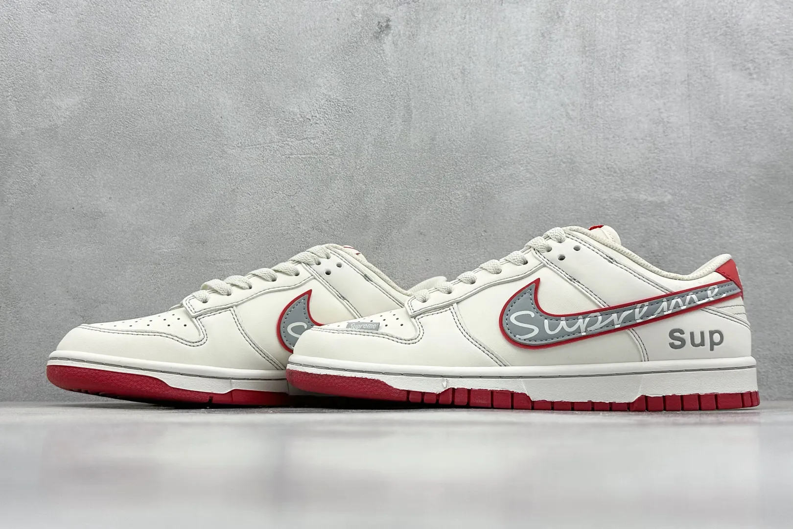 Nike SB Dunk Low SUP White Red Grey –  Rep Shoes & Replica Nikes FashionForward 1638
