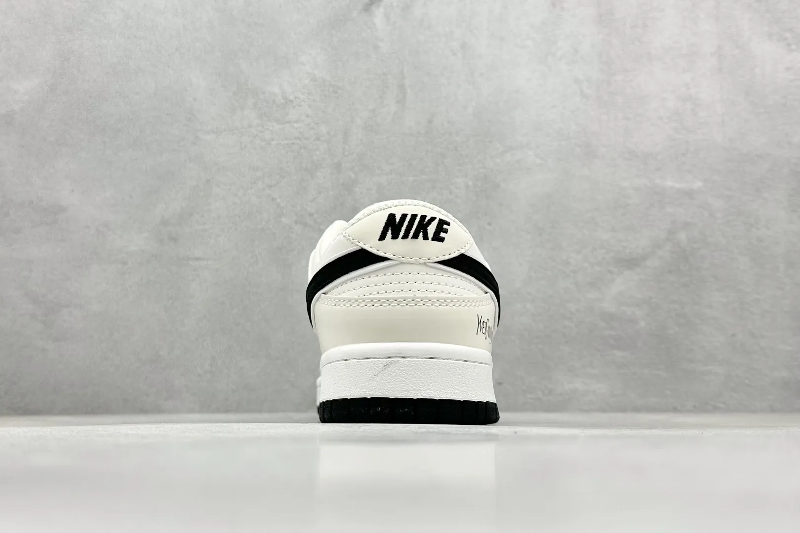 Affordable Nike SB Dunk Low Saint Laurent White Black Rep Shoes Replica Nikes 1583