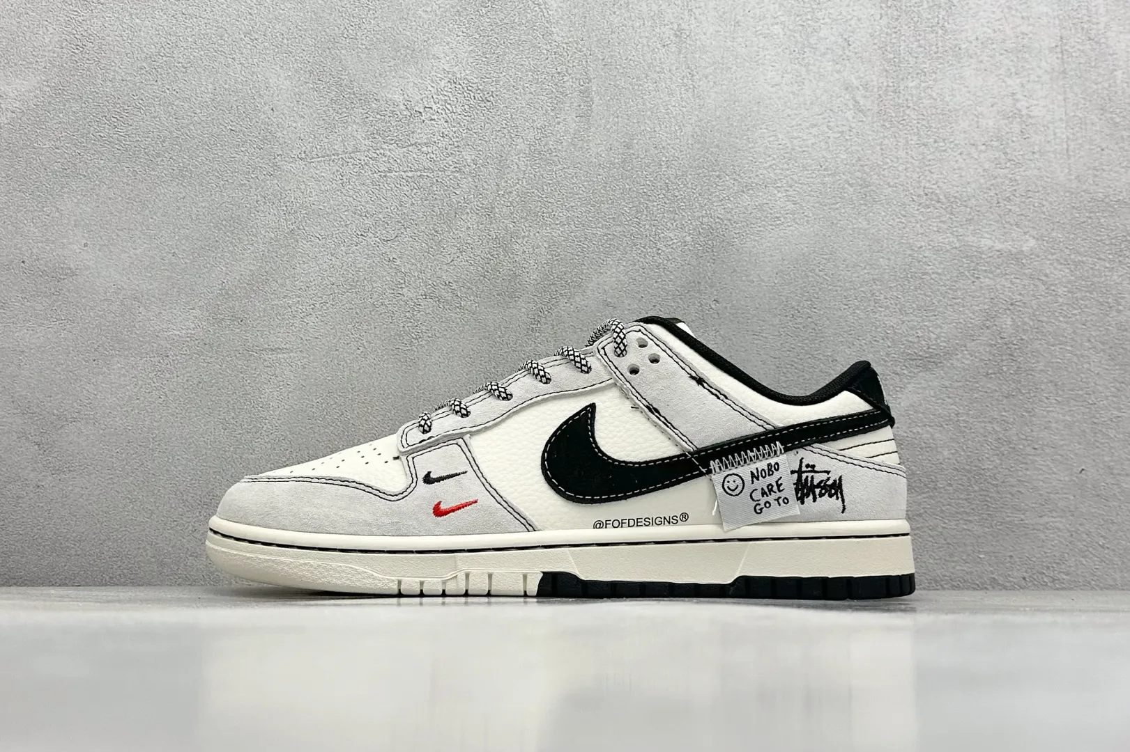 Chic Nike SB Dunk Low Stussy Black Swoosh –  Replica Nikes & Rep Shoes Collection 1576