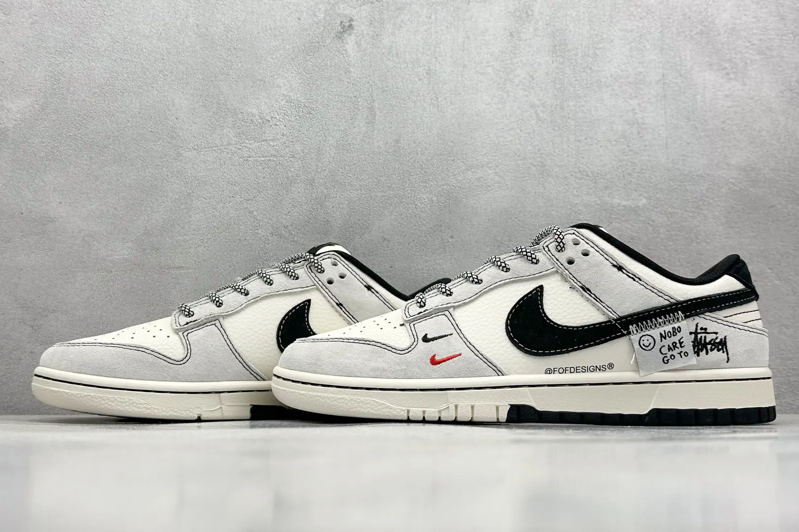 Chic Nike SB Dunk Low Stussy Black Swoosh –  Replica Nikes & Rep Shoes Collection 1576
